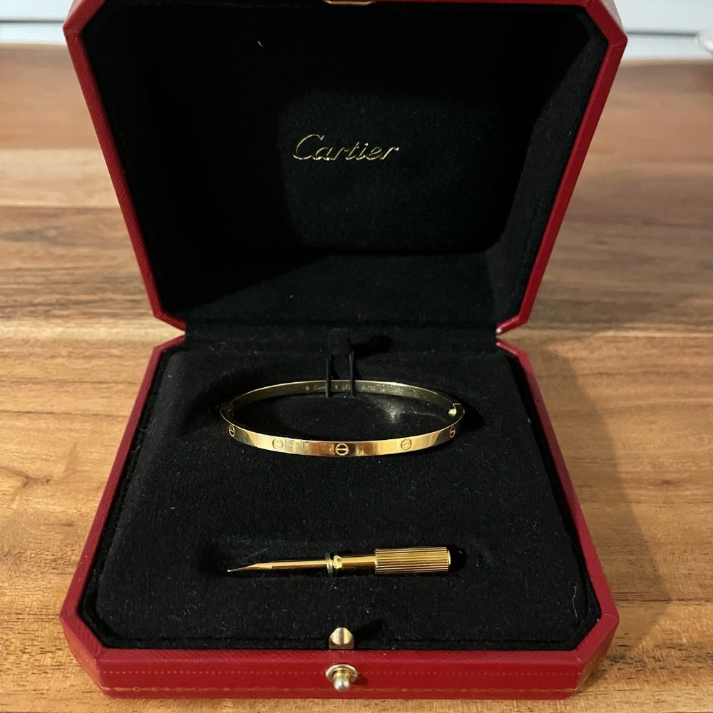 Authentic Yellow Gold Cartier Love bracelet